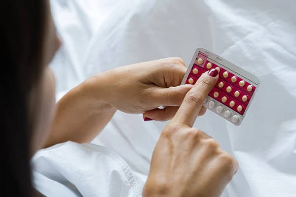 Preventinmedel i form av p-piller eller minipiller. 