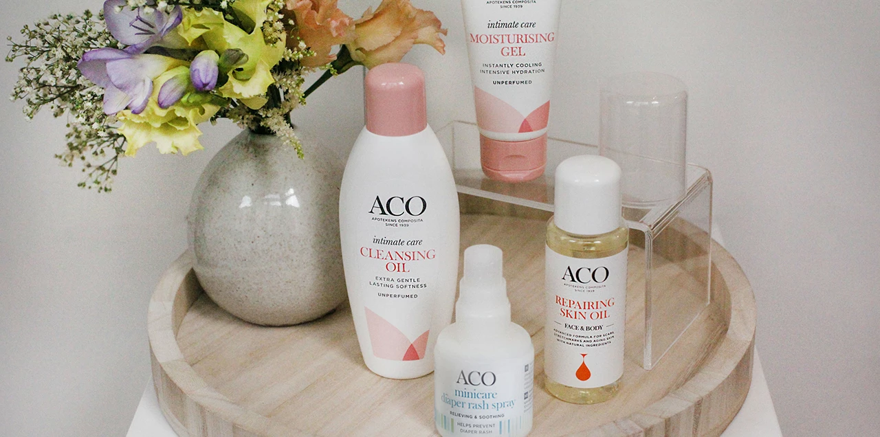 Produkter från aco care.