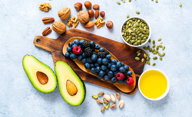 Nötter, bär och frön.