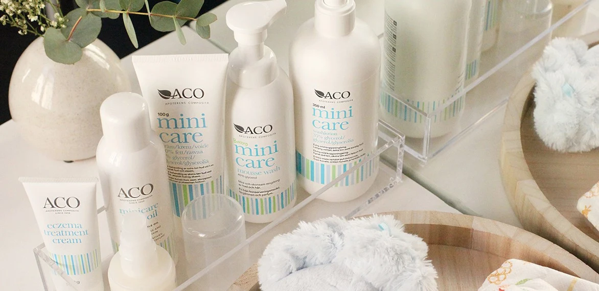 Produkter från aco care.