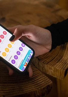 En app i mobilen för att hålla koll på menscykeln