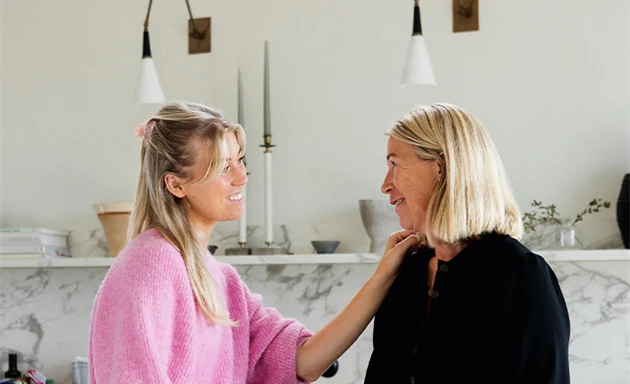 Dotter Lovisa Hahn Falkman och mamma Christina Falkman.