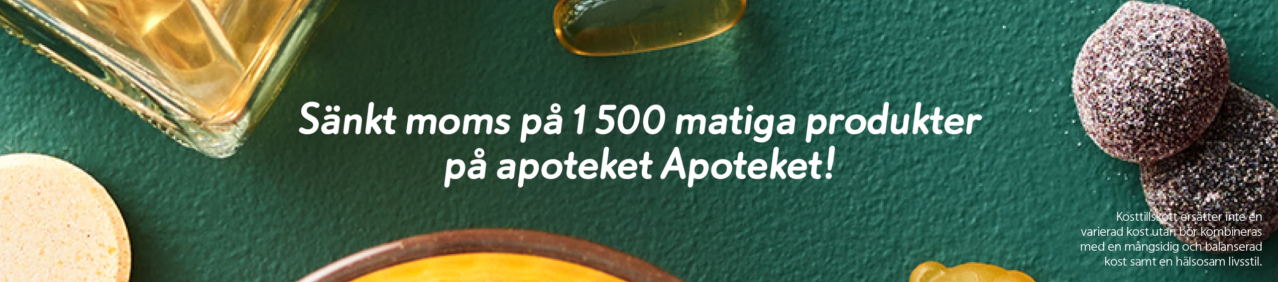 Sänkt moms på 1500 produkter.