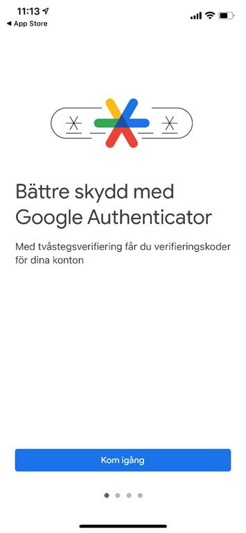 Appen Google Authenticator.