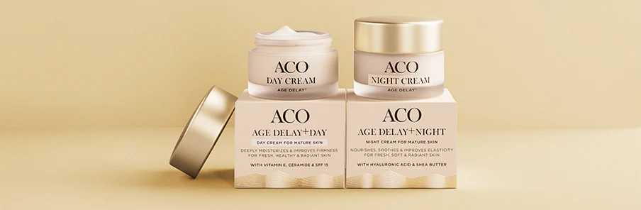 Ansiktskrämer från Aco Age Delay.