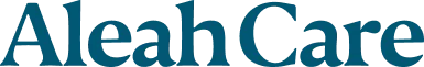 Logotyp för Aleah Care.