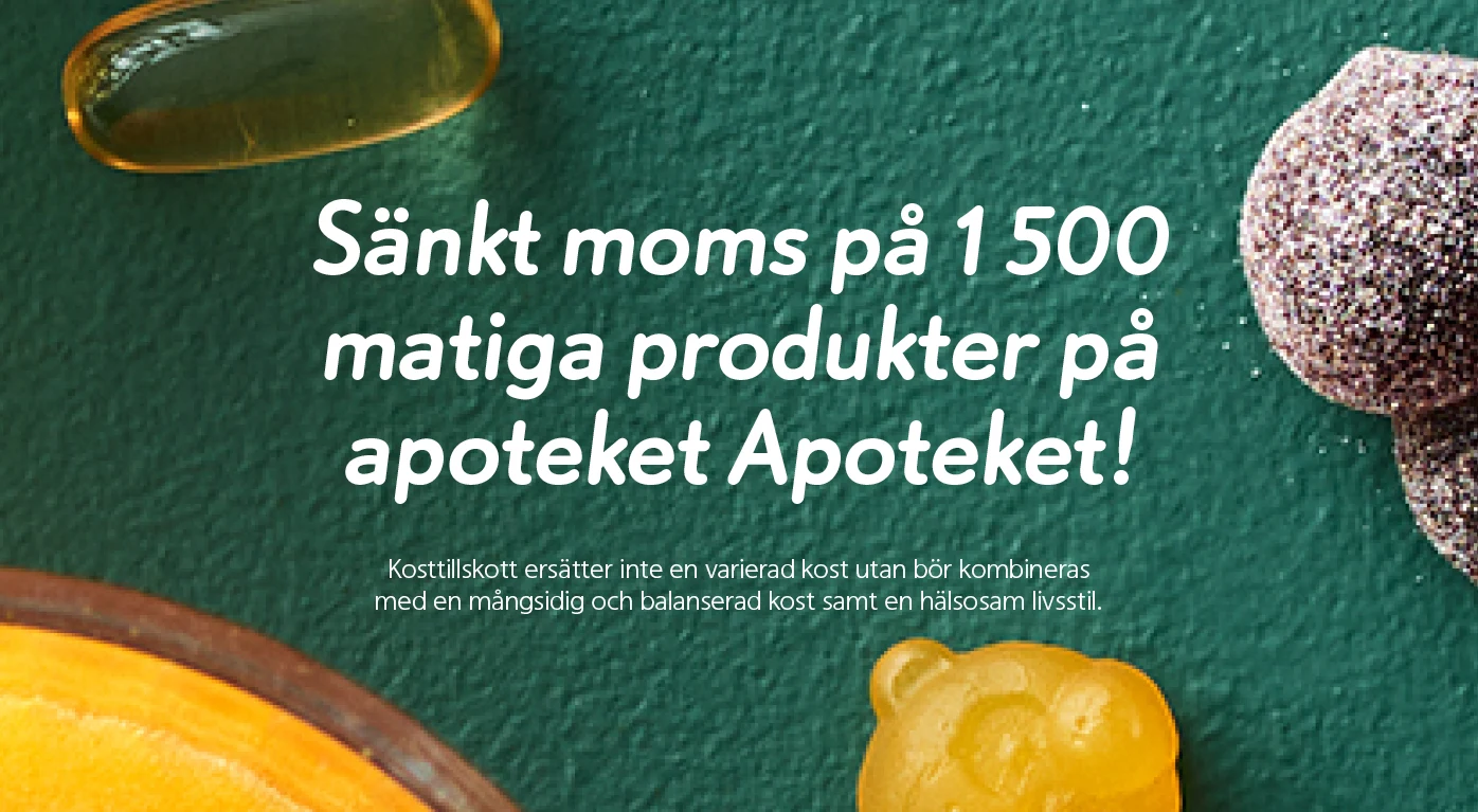 Sänkt moms på 1500 produkter.